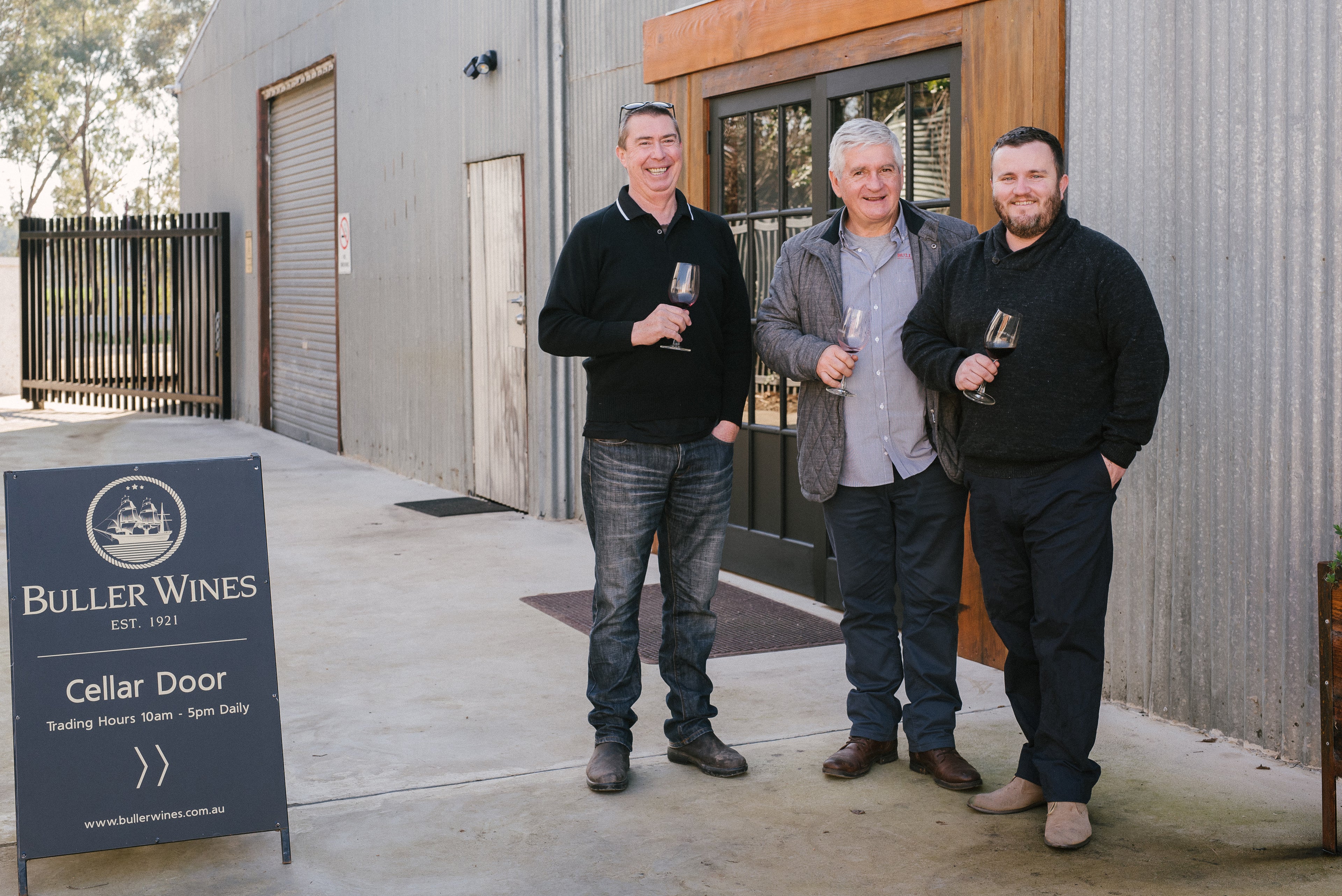 The Owners of Buller Wines: Michael Murtagh, Gerald Judd, Dave Whyte.